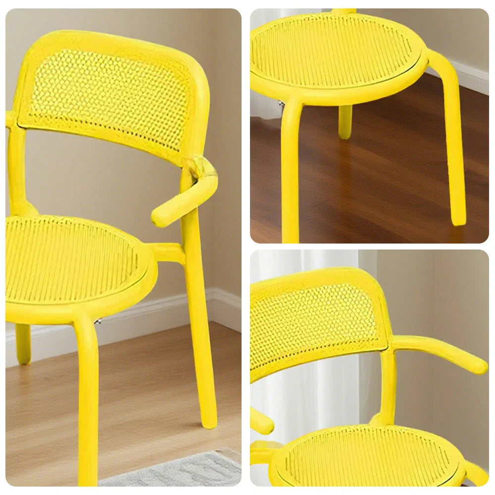 SOLARA Outdoor - Aluminum Furniture Chair Durable - Table, Alloy Rust-Resistant Sofa Set Yellow