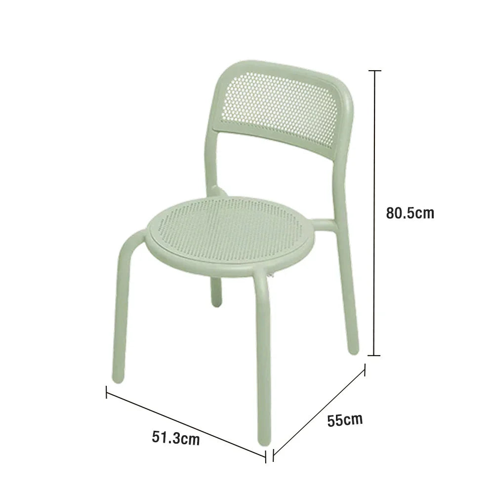 SOLARA Outdoor Aluminum Alloy Durable Set Table, Sofa Chair - Furniture with Green