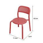 SOLARA Outdoor Chair Aluminum Durable Sofa with Table, Alloy Set Furniture - Red