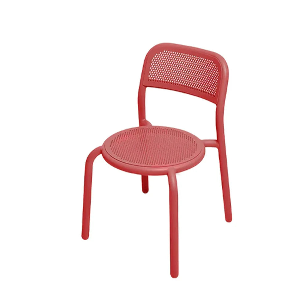 SOLARA Outdoor Chair Aluminum Durable Sofa with Table, Alloy Set Furniture - Red
