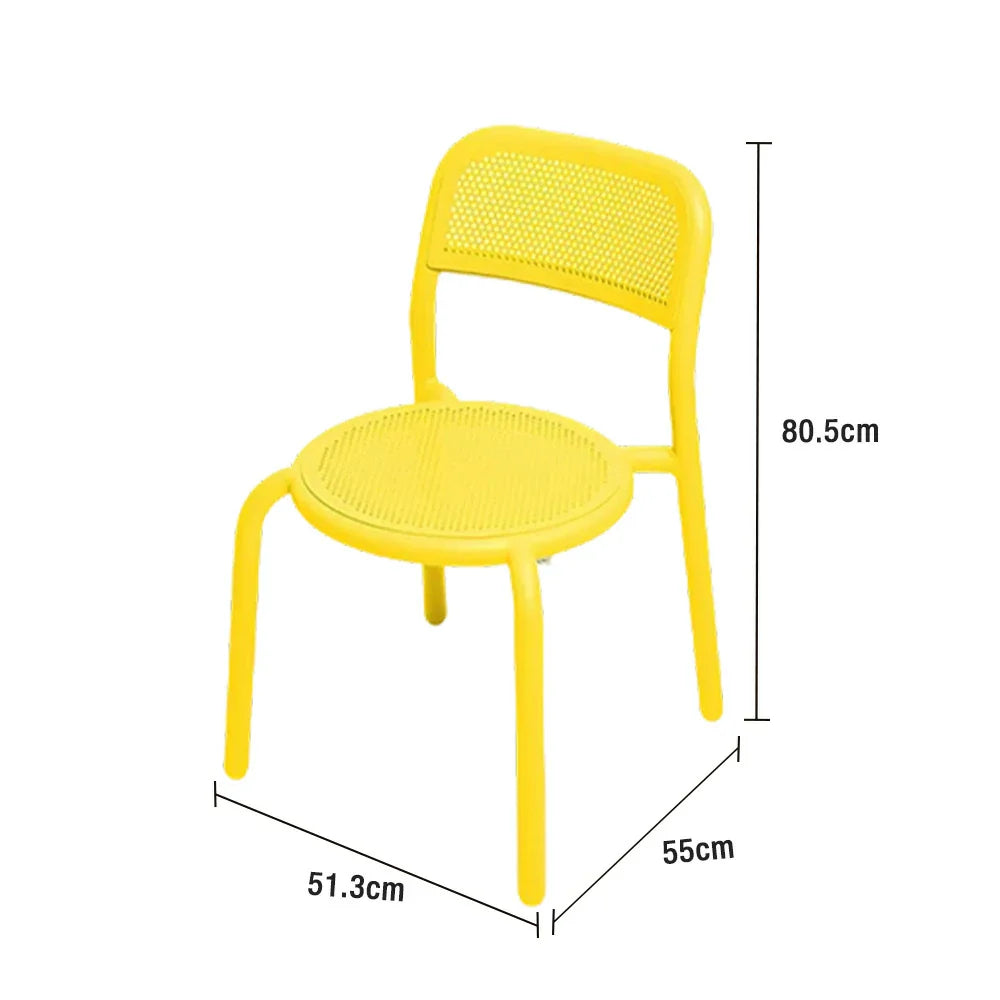 SOLARA Outdoor - Aluminum Furniture Chair Durable - Table, Alloy Rust-Resistant Sofa Set Yellow