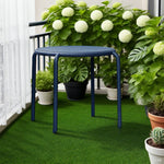 SOLARA Outdoor Table Sofa - Rust-Resistant Alloy Furniture - Aluminum Durable Set Blue
