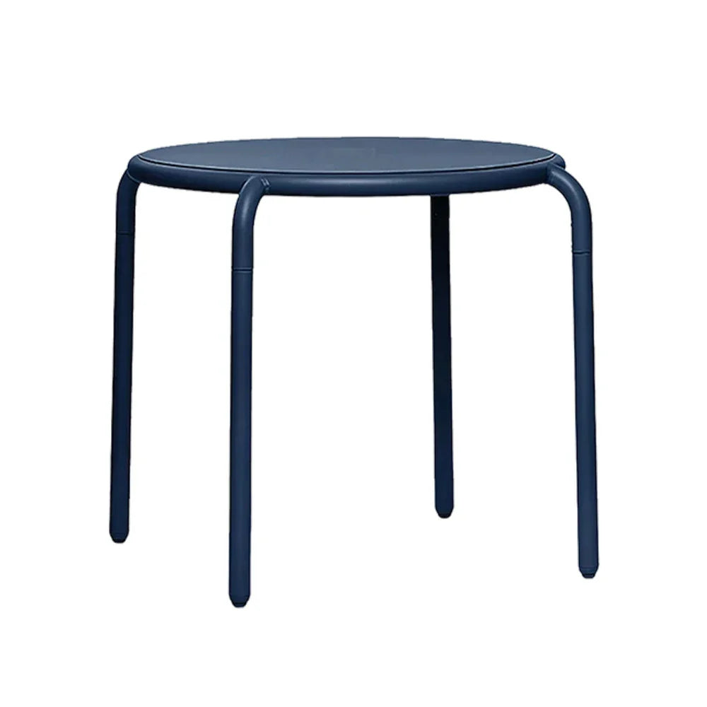 SOLARA Outdoor Table Sofa - Rust-Resistant Alloy Furniture - Aluminum Durable Set Blue