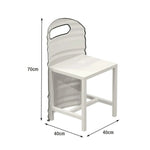 SOLARA Outdoor - and Durable Frame, Chair Edge Design Finish, Sturdy Trim, Iron Rust-Resistant Safe PU White