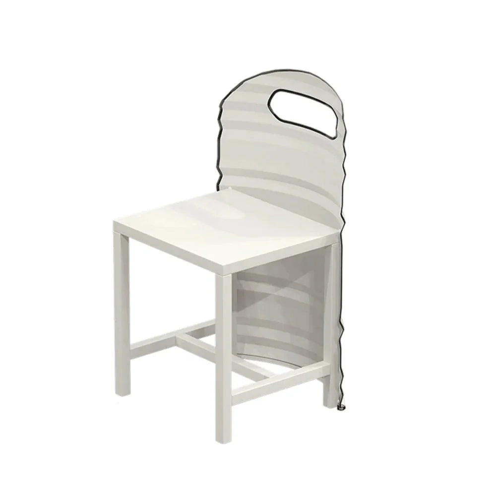SOLARA Outdoor - and Durable Frame, Chair Edge Design Finish, Sturdy Trim, Iron Rust-Resistant Safe PU White