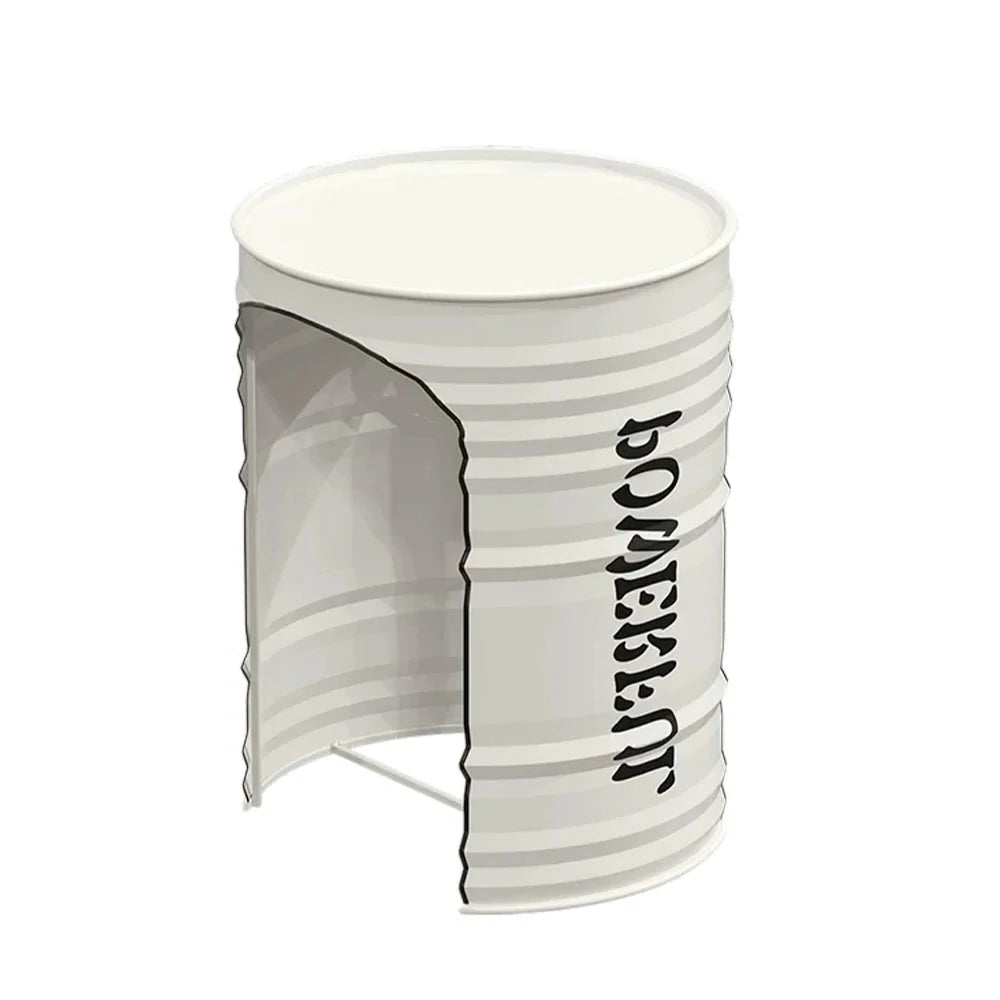 SOLARA Outdoor Iron and Frame, Table Design Trim, Rust-Resistant Safe - Finish, Durable PU Sturdy Edge White