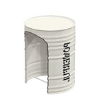 SOLARA Outdoor Iron and Frame, Table Design Trim, Rust-Resistant Safe - Finish, Durable PU Sturdy Edge White