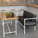 SOLARA Outdoor Chair Comfortable and High-Density Seat, Round-Tube Design Frame, Padded 74/140cm Thick - Durable Black