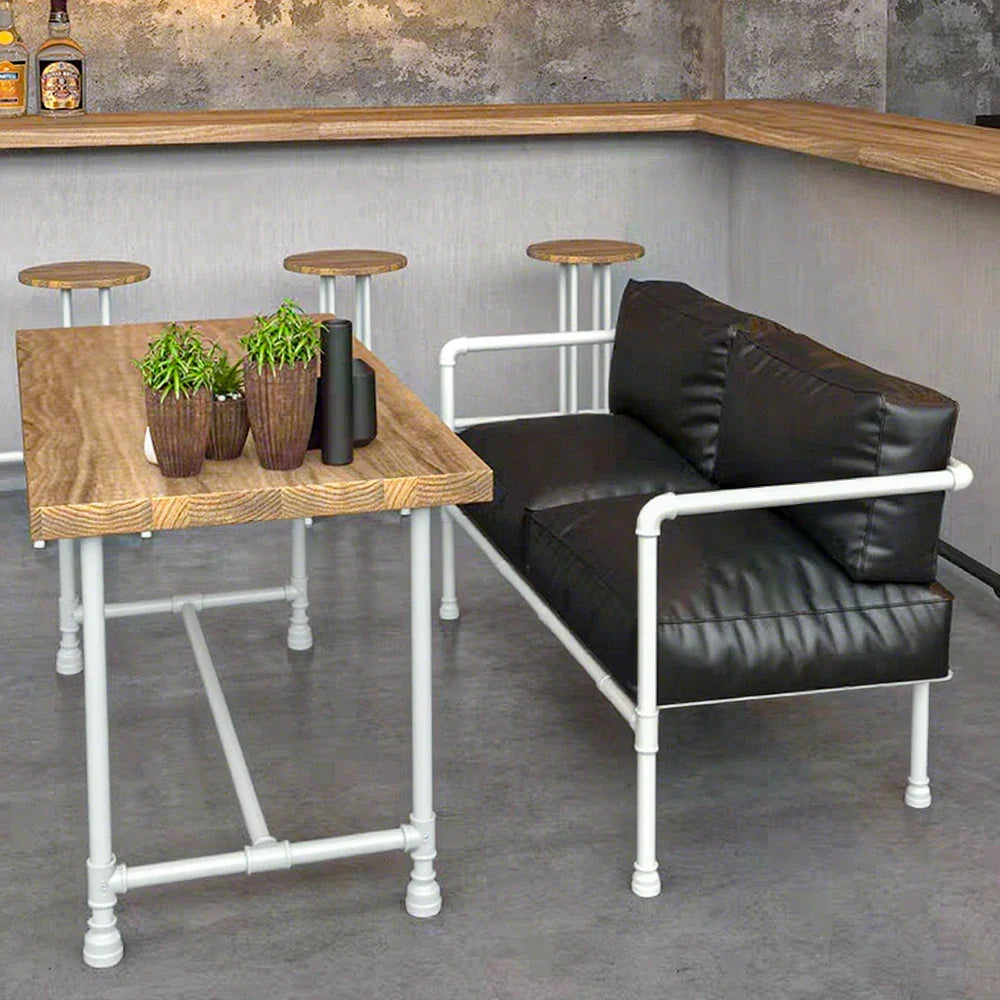 SOLARA Outdoor Chair Comfortable and High-Density Seat, Round-Tube Design Frame, Padded 74/140cm Thick - Durable Black