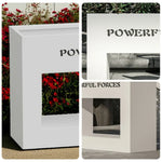 SOLARA Outdoor Galvanized Durable 60/100/150cm Design Body, Steel Box and Rust-Resistant - Planter White