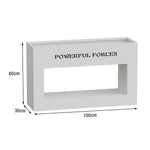 SOLARA Outdoor Galvanized Durable 60/100/150cm Design Body, Steel Box and Rust-Resistant - Planter White