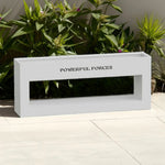 SOLARA Outdoor Galvanized Durable 60/100/150cm Design Body, Steel Box and Rust-Resistant - Planter White