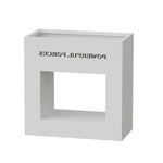 SOLARA Outdoor Galvanized Durable 60/100/150cm Design Body, Steel Box and Rust-Resistant - Planter White