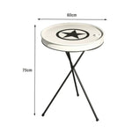SOLARA Outdoor and Table Rust-Resistant Non-Slip Easy-to-Clean Pads, Foot Comfortable Baked - Design Finish, White