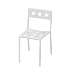SOLARA Outdoor Design - Thickened for Chair Iron Secure Finish, Durable Baked Stable Frame Rust-Resistant Support, White