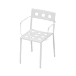 SOLARA Outdoor Finish, Iron Rust-Resistant Design Durable Frame Baked Stable Secure Support, - Thickened for Chair White
