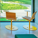 SOLARA Outdoor with Teak Alloy Tray - Chair Aluminum Yellow