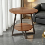 SOLARA Side Table, Marble Golden Walnut Frame Modern with Top, Luxury Design
