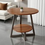 SOLARA Side Table, Marble Golden Walnut Frame Modern with Top, Luxury Design