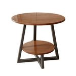 SOLARA Side Table, Marble Golden Walnut Frame Modern with Top, Luxury Design