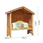 SOLARA Wooden Design - Pitched Patio Dual-Drainage Pavilion Solid - Finnish with Garden Twill Wood, Roof, Pergola Outdoor Yellow