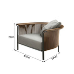 SOLARA Nordic Outdoor PE Rattan Chair Waterproof Breathable Cushion for Patio Balcony Garden
