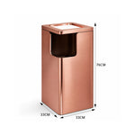 SOLARA Corner Waste Bin Premium Metal Finish Space-Saving Design for Restaurant Club Reception & Commercial Spaces