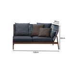 SOLARA Outdoor Right Corner Wicker Sofa with Cushioned Seats for Patio Garden Balcony Relaxing Space - Grey