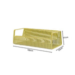 SOLARA Outdoor 3-Seater Sofa with Full Aluminium Frame for Patio Garden Balcony Hotel Relaxing Space - Lemon Yellow