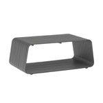 SOLARA Outdoor Coffee Table with Full Aluminium Frame Modern Patio Garden Balcony Furniture 110cm - Grey