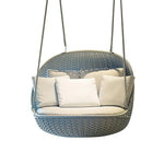 SOLARA Hanging Basket Sofa with Aluminium Frame & Handwoven PE Rattan, Comfortable Swing Chair for Outdoor Balcony Garden Patio