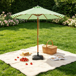 SOLARA 3m Outdoor Patio Umbrella All-Aluminium Frame with 30kg Marble Base for Garden & Outdoor Dining - Green