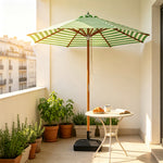 SOLARA 3m Outdoor Patio Umbrella All-Aluminium Frame with 30kg Marble Base for Garden & Outdoor Dining - Green