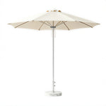 SOLARA 3m Outdoor Patio Umbrella All-Aluminium Frame with 30kg Marble Base for Garden & Outdoor Dining - Coffee