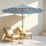 SOLARA 3m Outdoor Patio Umbrella All-Aluminium Frame with 30kg Marble Base for Garden & Outdoor Dining - Blue