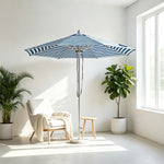 SOLARA 3m Outdoor Patio Umbrella All-Aluminium Frame with 30kg Marble Base for Garden & Outdoor Dining - Blue