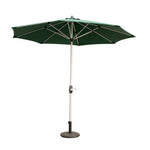 SOLARA 2.5m Outdoor Patio Umbrella with Waterproof Canopy, 8-Rib Frame & Crank Handle for Garden & Balcony - Green