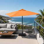SOLARA Rectangular Patio Umbrella Large Shade Waterproof Wind-Resistant Canopy for Garden & Terrace - Orange