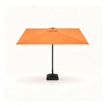 SOLARA Rectangular Patio Umbrella Large Shade Waterproof Wind-Resistant Canopy for Garden & Terrace - Orange