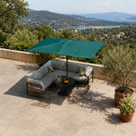SOLARA Rectangular Patio Umbrella Large Shade Waterproof Wind-Resistant Canopy for Garden & Terrace - Green