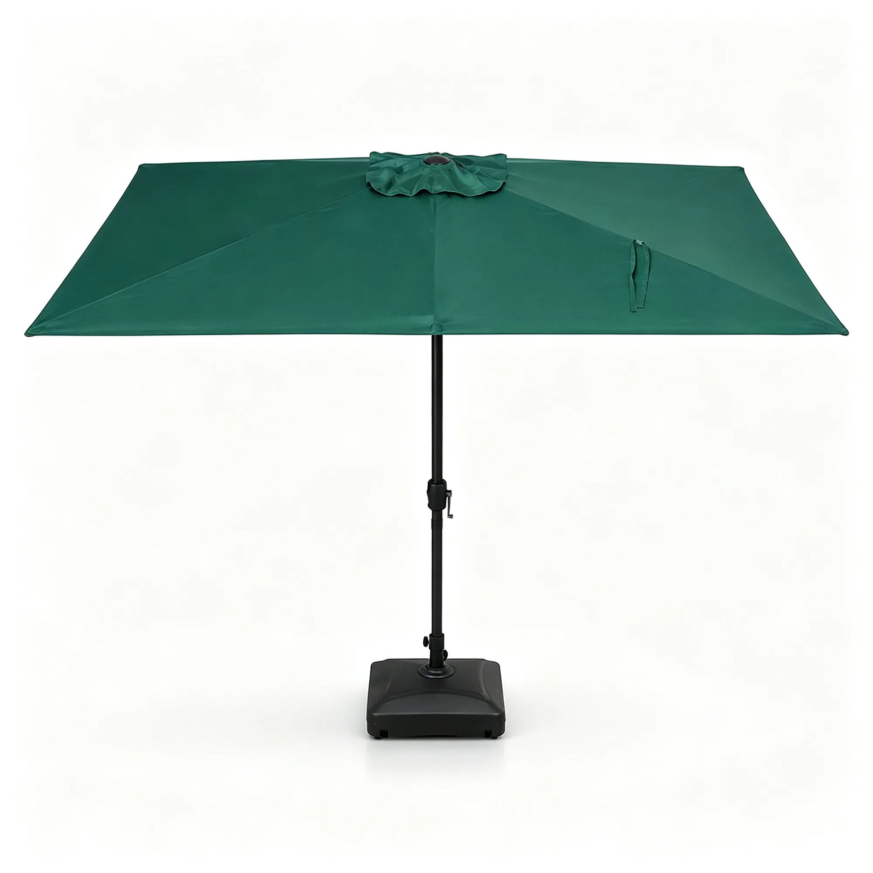SOLARA Rectangular Patio Umbrella Large Shade Waterproof Wind-Resistant Canopy for Garden & Terrace - Green