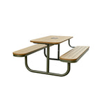 SOLARA Large Outdoor Bench Rust Resistant Iron Seating Comfortable Design for Garden Patio Park Public Leisure Spaces