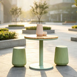 SOLARA Outdoor Planter Bench Integrated Flower Box Design Stable Iron Frame for Park Commercial Street Cafe Garden Spaces