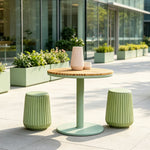 SOLARA Outdoor Planter Bench Integrated Flower Box Design Stable Iron Frame for Park Commercial Street Cafe Garden Spaces