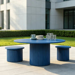 SOLARA Outdoor Leisure Bench Minimalist Iron Design Weather Resistant Seating for Garden Patio Park Commercial Spaces