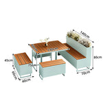 SOLARA Outdoor Planter Bench Integrated Iron Seating for Cafe Patio Park Plaza Commercial Spaces