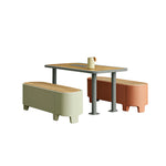 SOLARA Iron Bench Stable Outdoor Seating for Courtyard Cafe Park Plaza Public Areas