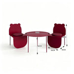 SOLARA 3 Piece Bistro Set Round Table 2 Chairs Vintage Style for Cafe Dessert Shop and Leisure Space