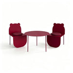 SOLARA 3 Piece Bistro Set Round Table 2 Chairs Vintage Style for Cafe Dessert Shop and Leisure Space