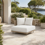 SOLARA Outdoor Corner Sofa - Modern Sectional Lounge Chair Woven Design Patio Furniture for Garden Balcony Leisure Spaces - Beige